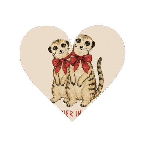 Meerkats - Partners in Crime - Magnet by Ms Doodle