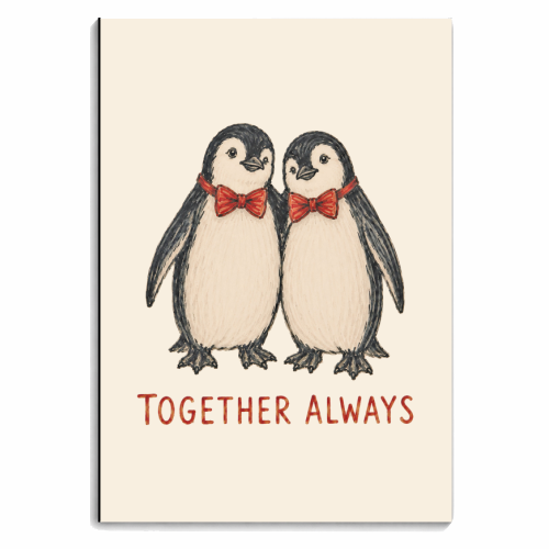 Together Always - personalised A4, A5, A6 notebook by Ms Doodle