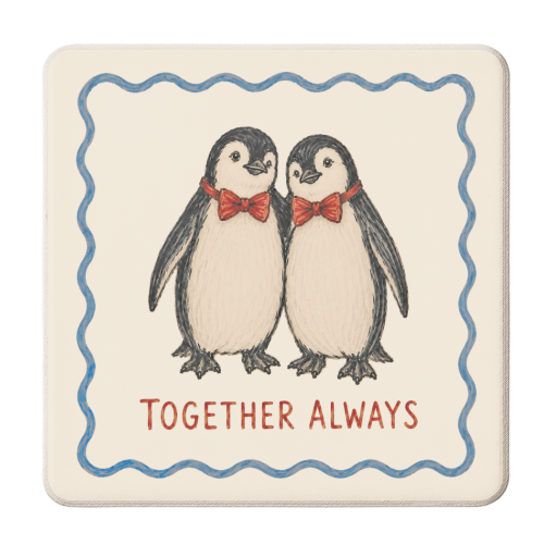 Together Always - personalised beer coaster by Ms Doodle