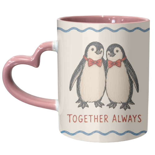 Together Always - unique mug by Ms Doodle