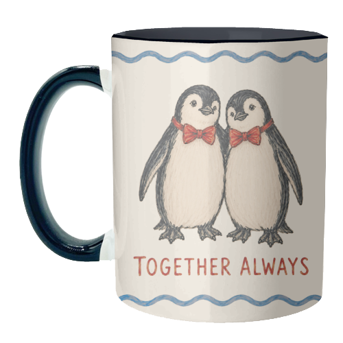 Together Always - unique mug by Ms Doodle