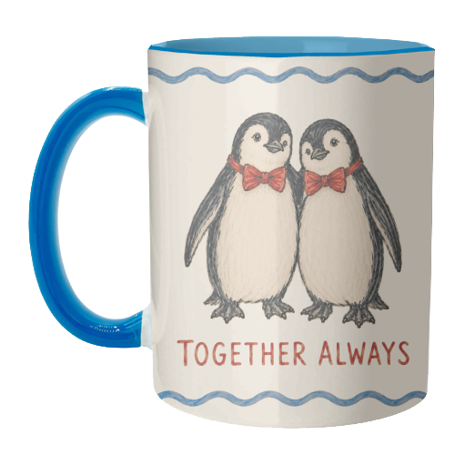 Together Always - unique mug by Ms Doodle