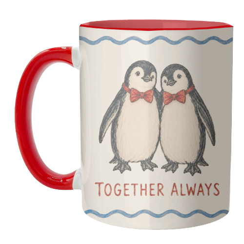 Together Always - unique mug by Ms Doodle