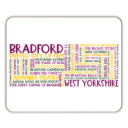 Bradford Mug Design - designer placemat by All About Words Designs