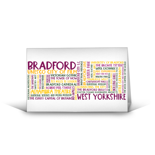 Bradford Mug Design - funny greeting card by All About Words Designs