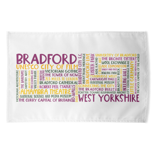 Bradford Mug Design - funny tea towel by All About Words Designs