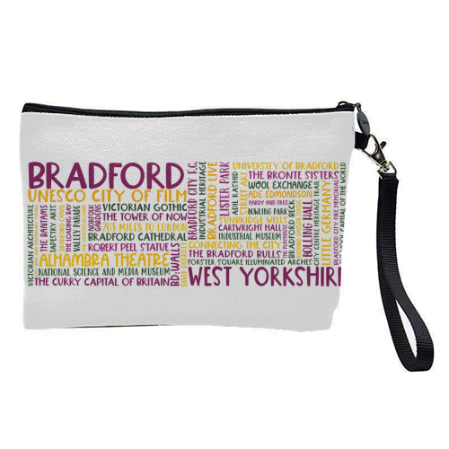 Bradford Mug Design - pretty makeup bag by All About Words Designs