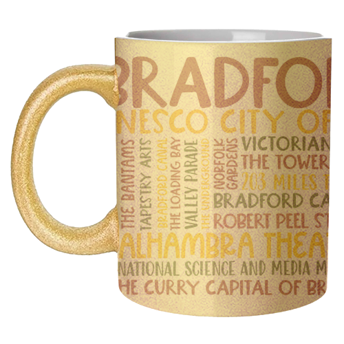 Bradford Mug Design - unique mug by All About Words Designs