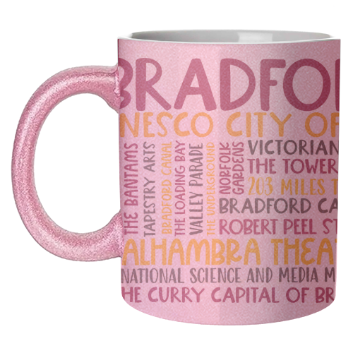 Bradford Mug Design - unique mug by All About Words Designs