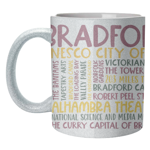 Bradford Mug Design - unique mug by All About Words Designs