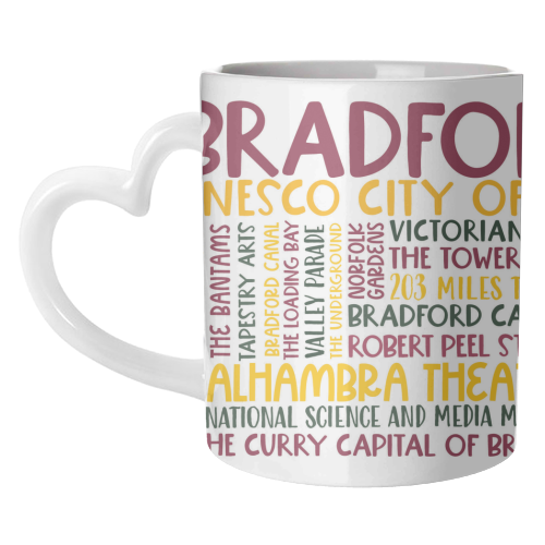 Bradford Mug Design - unique mug by All About Words Designs