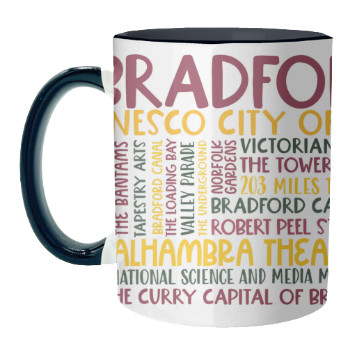 Bradford Mug Design - unique mug by All About Words Designs