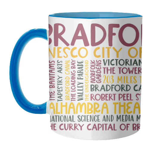 Bradford Mug Design - unique mug by All About Words Designs