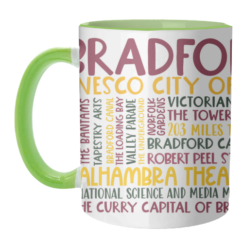 Bradford Mug Design - unique mug by All About Words Designs