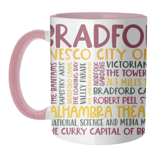 Bradford Mug Design - unique mug by All About Words Designs