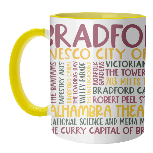 Bradford Mug Design - unique mug by All About Words Designs