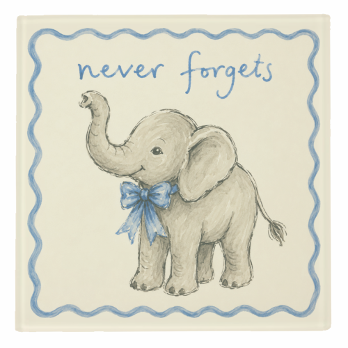 Never Forgets - personalised beer coaster by Ms Doodle