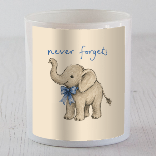 Never Forgets - scented candle by Ms Doodle