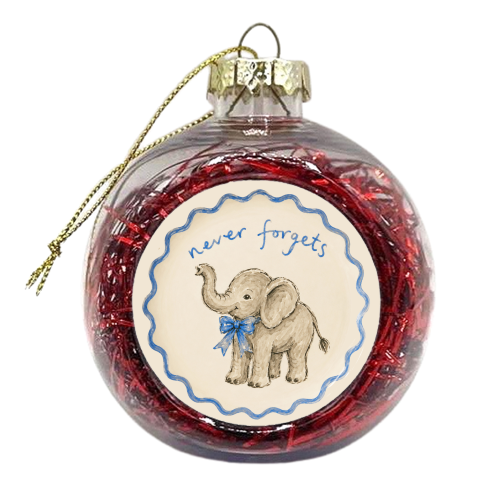 Never Forgets - xmas bauble by Ms Doodle
