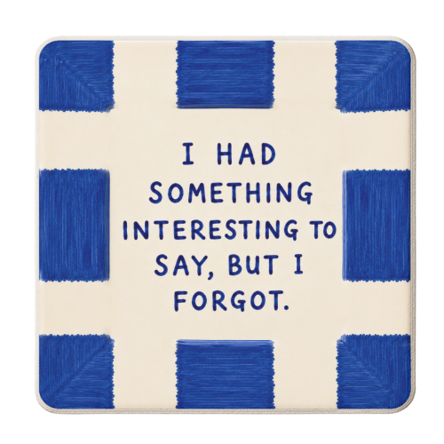 I forgot - personalised beer coaster by Ms Doodle