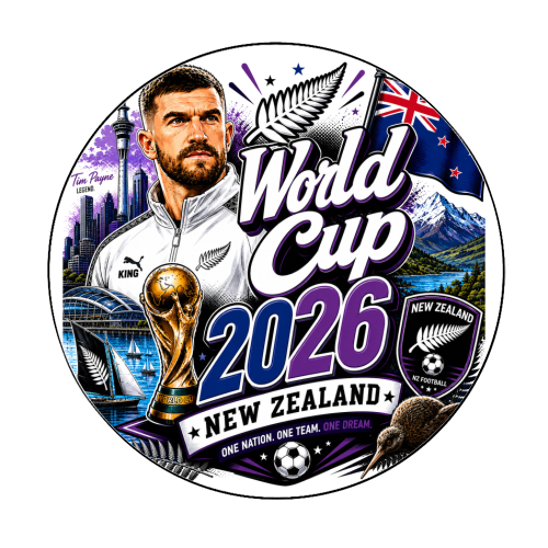 World Cup - New Zealand - Circle Sticker by Lilly Rose