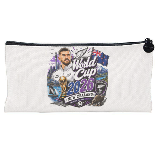 World Cup - New Zealand - flat pencil case by Lilly Rose