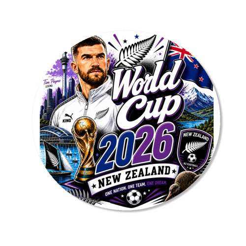 World Cup - New Zealand - Magnet by Lilly Rose