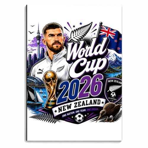 World Cup - New Zealand - personalised A4, A5, A6 notebook by Lilly Rose