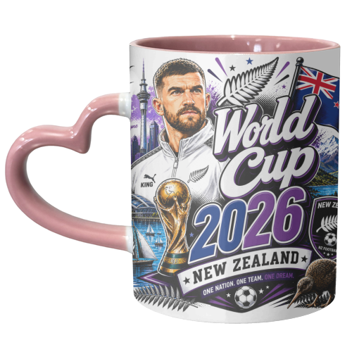 World Cup - New Zealand - unique mug by Lilly Rose