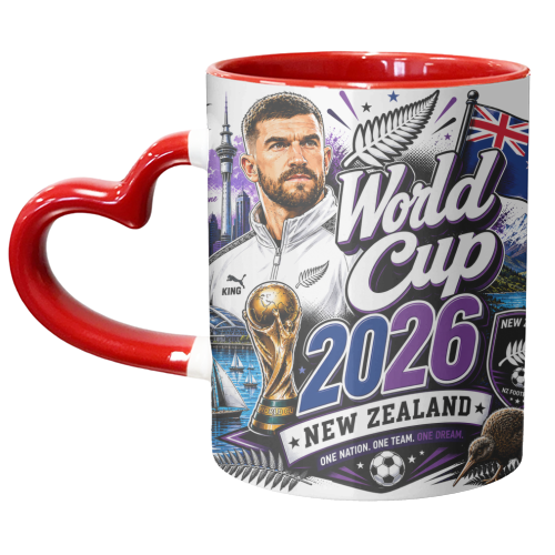 World Cup - New Zealand - unique mug by Lilly Rose