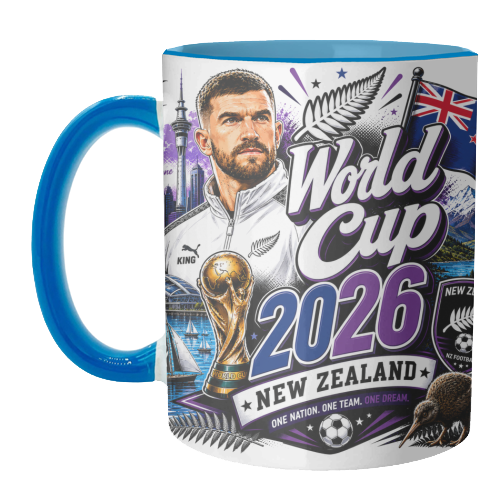 World Cup - New Zealand - unique mug by Lilly Rose