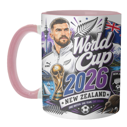 World Cup - New Zealand - unique mug by Lilly Rose