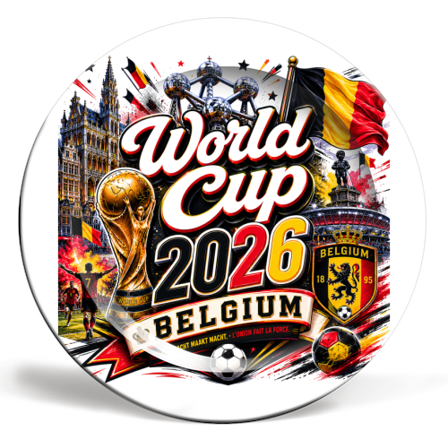World Cup - Belgium - ceramic dinner plate by Lilly Rose