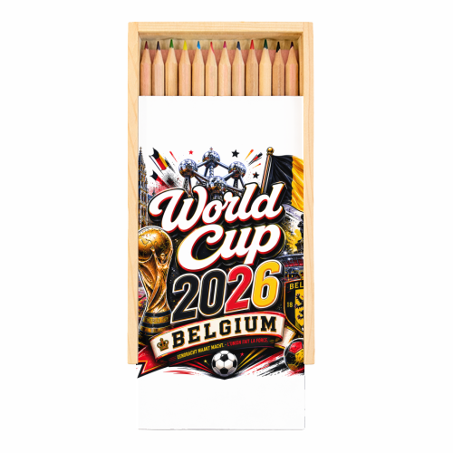 World Cup - Belgium - Coloured Pencils with Box by Lilly Rose