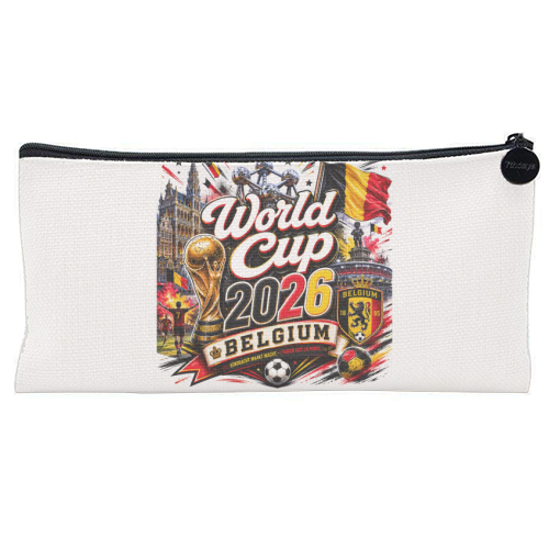 World Cup - Belgium - flat pencil case by Lilly Rose