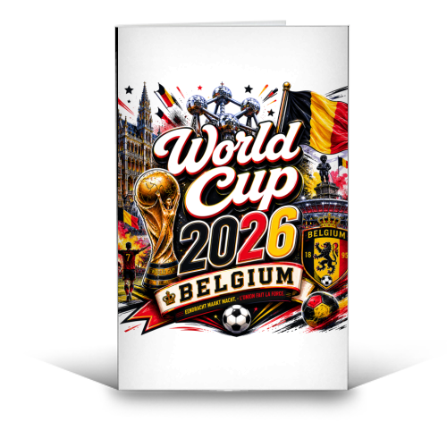 World Cup - Belgium - funny greeting card by Lilly Rose