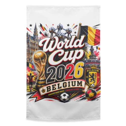 World Cup - Belgium - funny tea towel by Lilly Rose