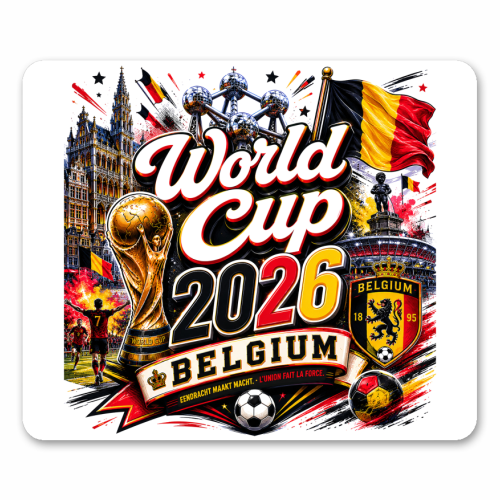 World Cup - Belgium - mouse mat by Lilly Rose