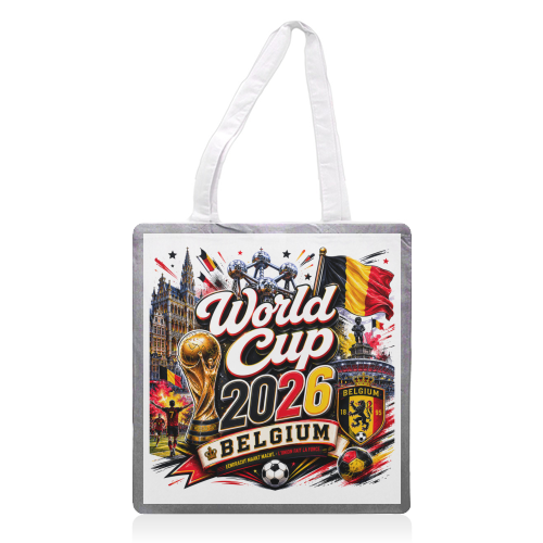 World Cup - Belgium - printed canvas tote bag by Lilly Rose