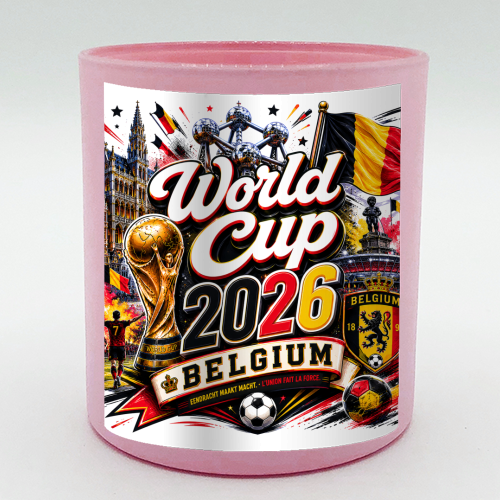 World Cup - Belgium - scented candle by Lilly Rose