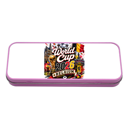 World Cup - Belgium - tin pencil case by Lilly Rose