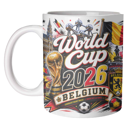 World Cup - Belgium - unique mug by Lilly Rose