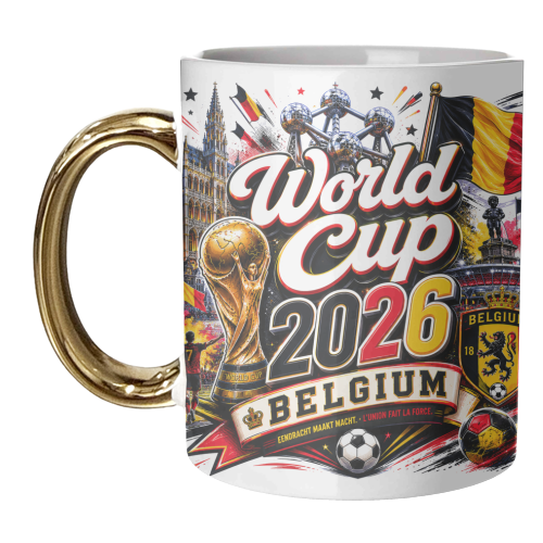 World Cup - Belgium - unique mug by Lilly Rose