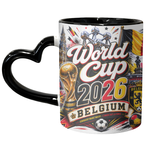 World Cup - Belgium - unique mug by Lilly Rose