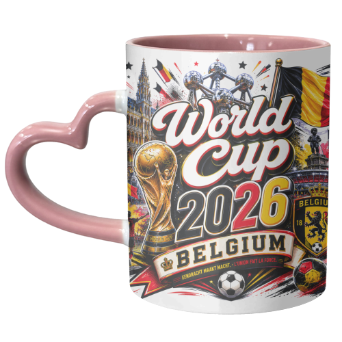 World Cup - Belgium - unique mug by Lilly Rose