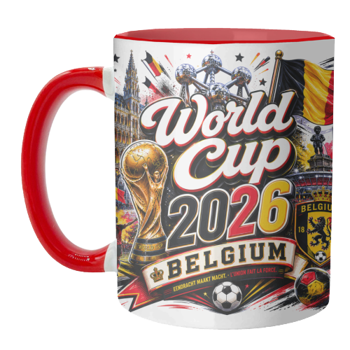 World Cup - Belgium - unique mug by Lilly Rose