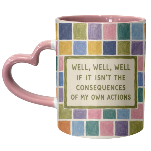 Well, Well, Well. - unique mug by Ms Doodle