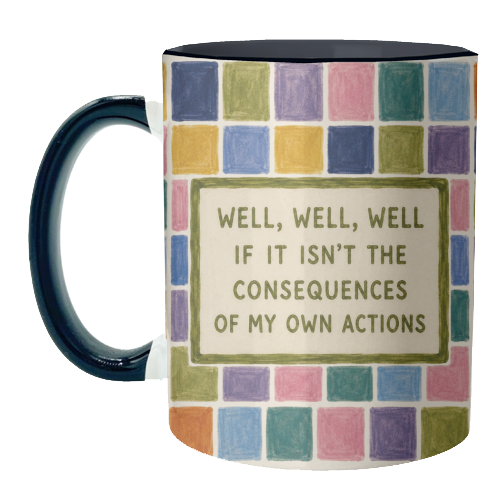Well, Well, Well. - unique mug by Ms Doodle