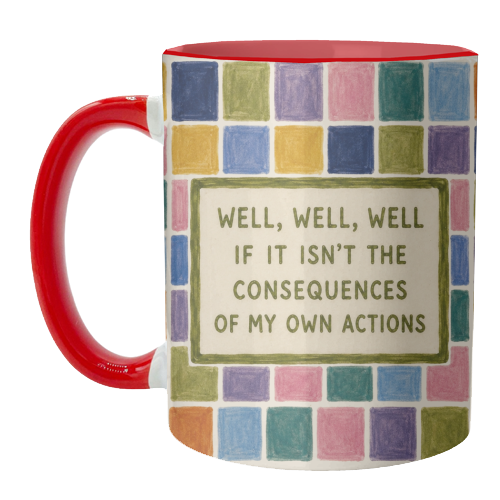 Well, Well, Well. - unique mug by Ms Doodle