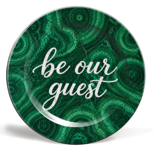 Be our Guest - ceramic dinner plate by AP